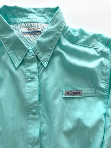 Columbia PFG Women's Tamiami II Turquoise Long Sleeve Shirt