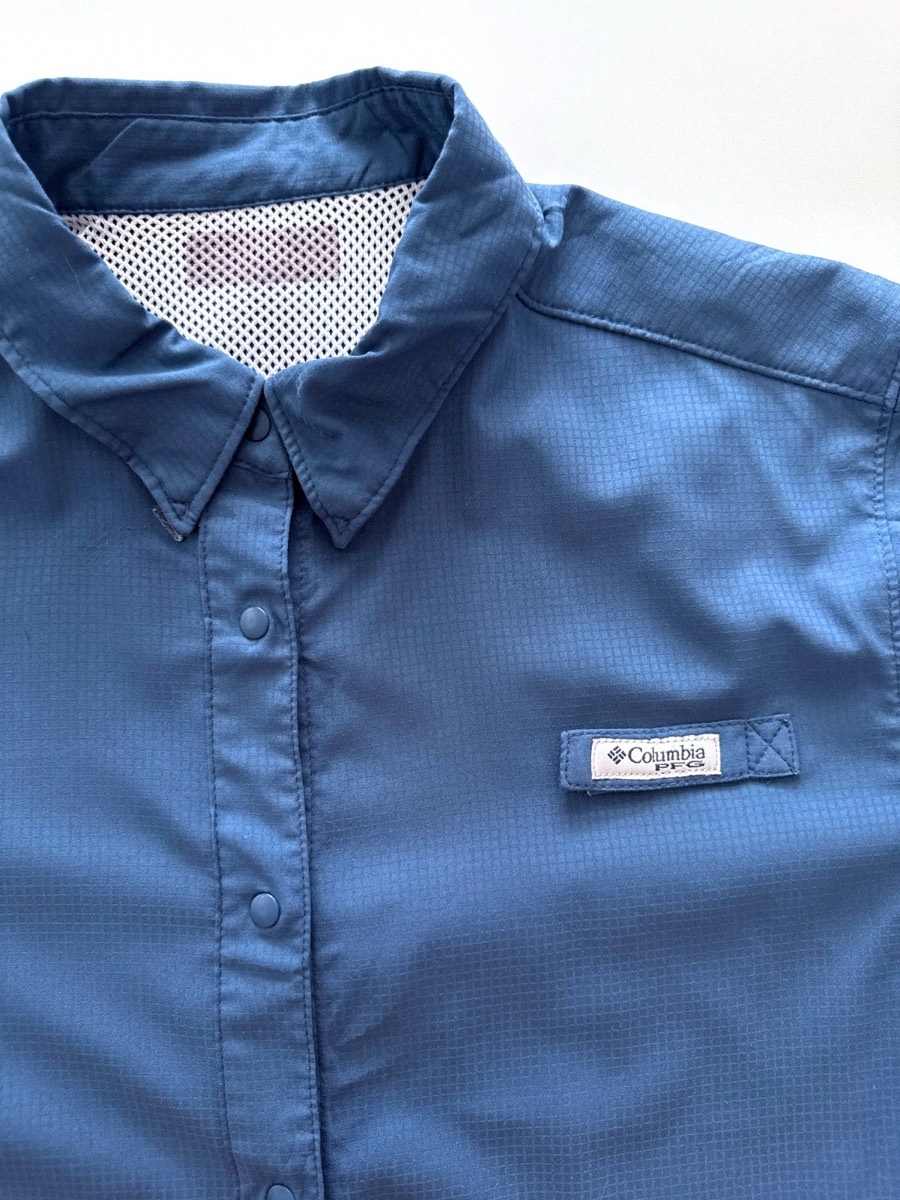 Columbia PFG Women's Tamiami II Navy Short Sleeve Shirt