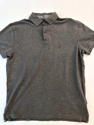 Tommy Hilfiger Men's Grey Classic Fit Short Sleeve Polo Shirt