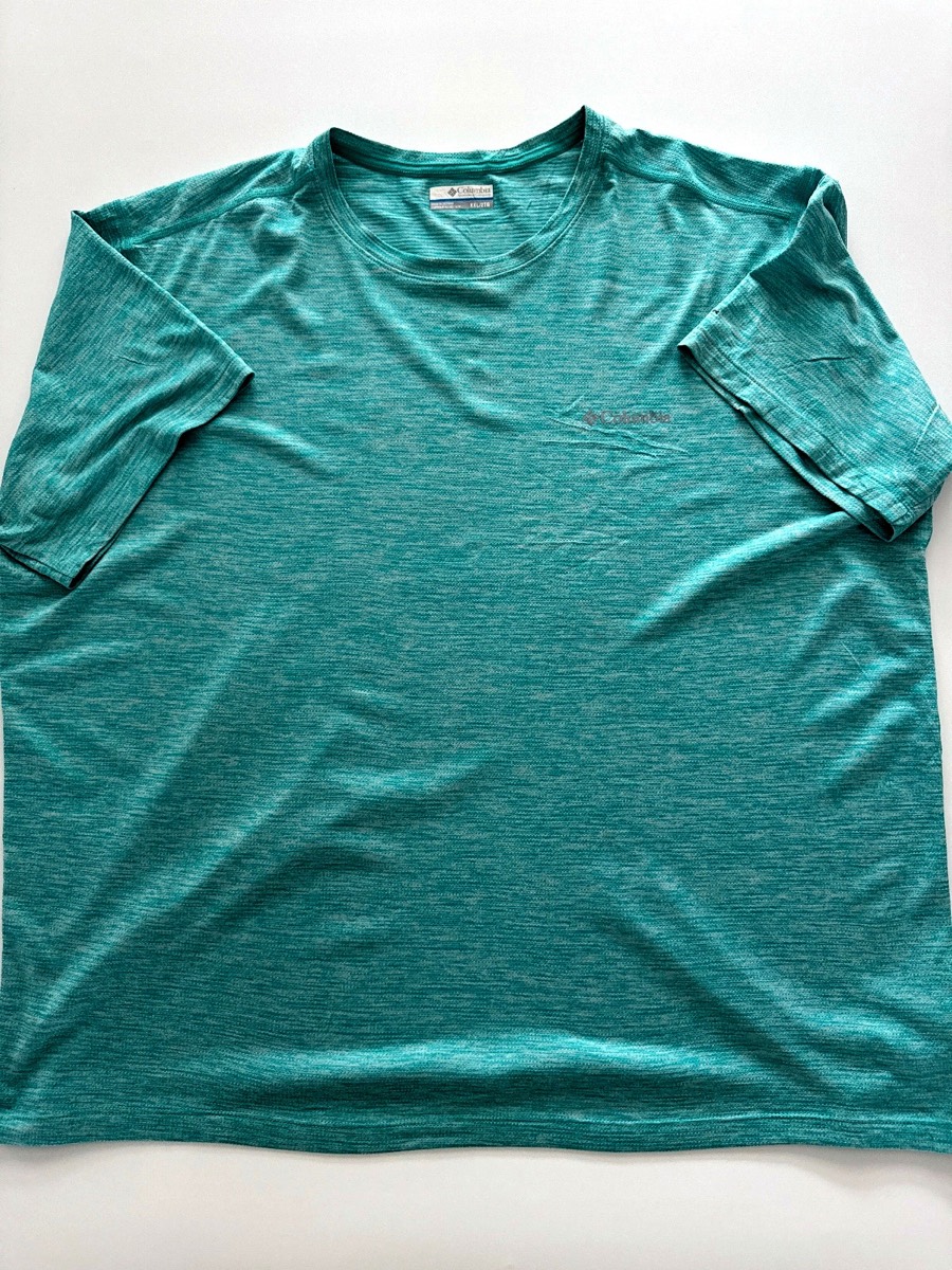 Columbia Men's Snake River Runner Cyan Short Sleeve T-Shirt