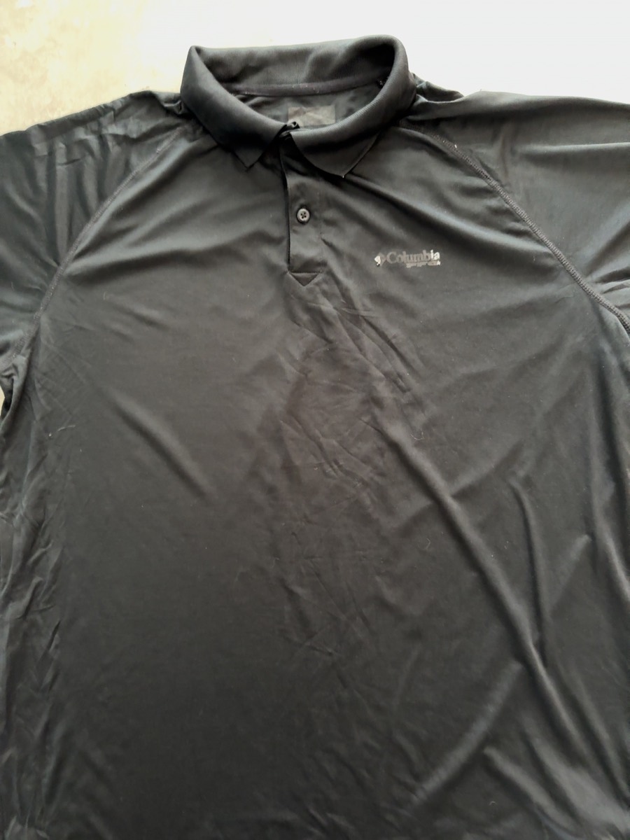 Columbia PFG Men's Black Polo Shirt