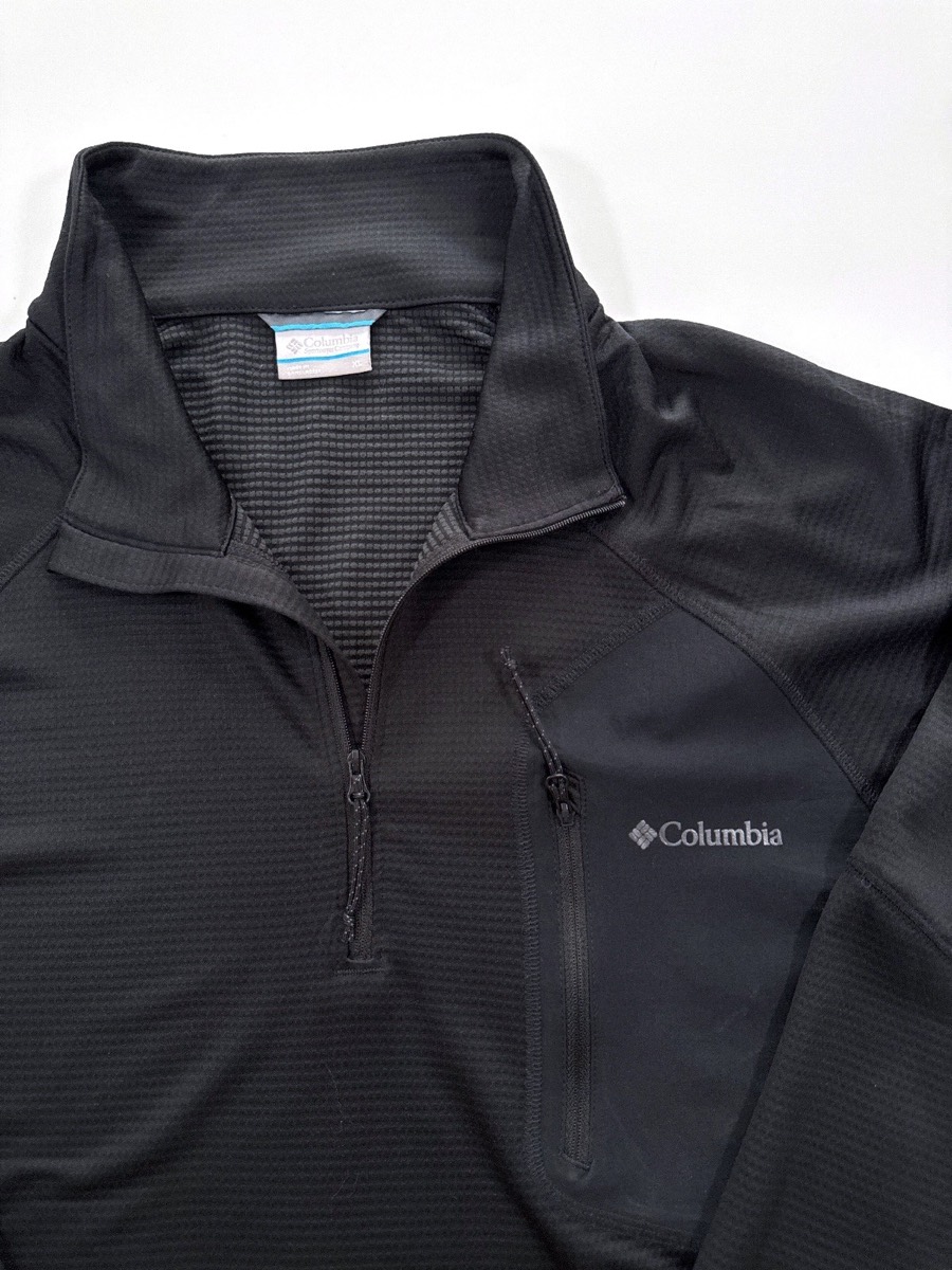 Columbia Men's Single Canyon Half Zip Black Fleece