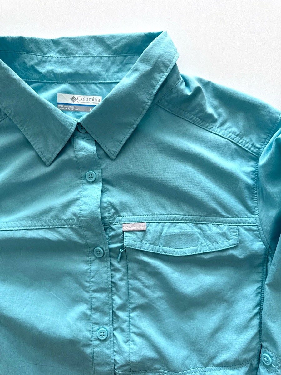 Columbia Women's Silver Ridge Ii Turquoise Long Sleeve Shirt