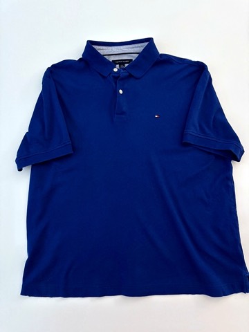 Tommy Hilfiger Men's Blue Regular Fit Short Sleeve Polo Shirt