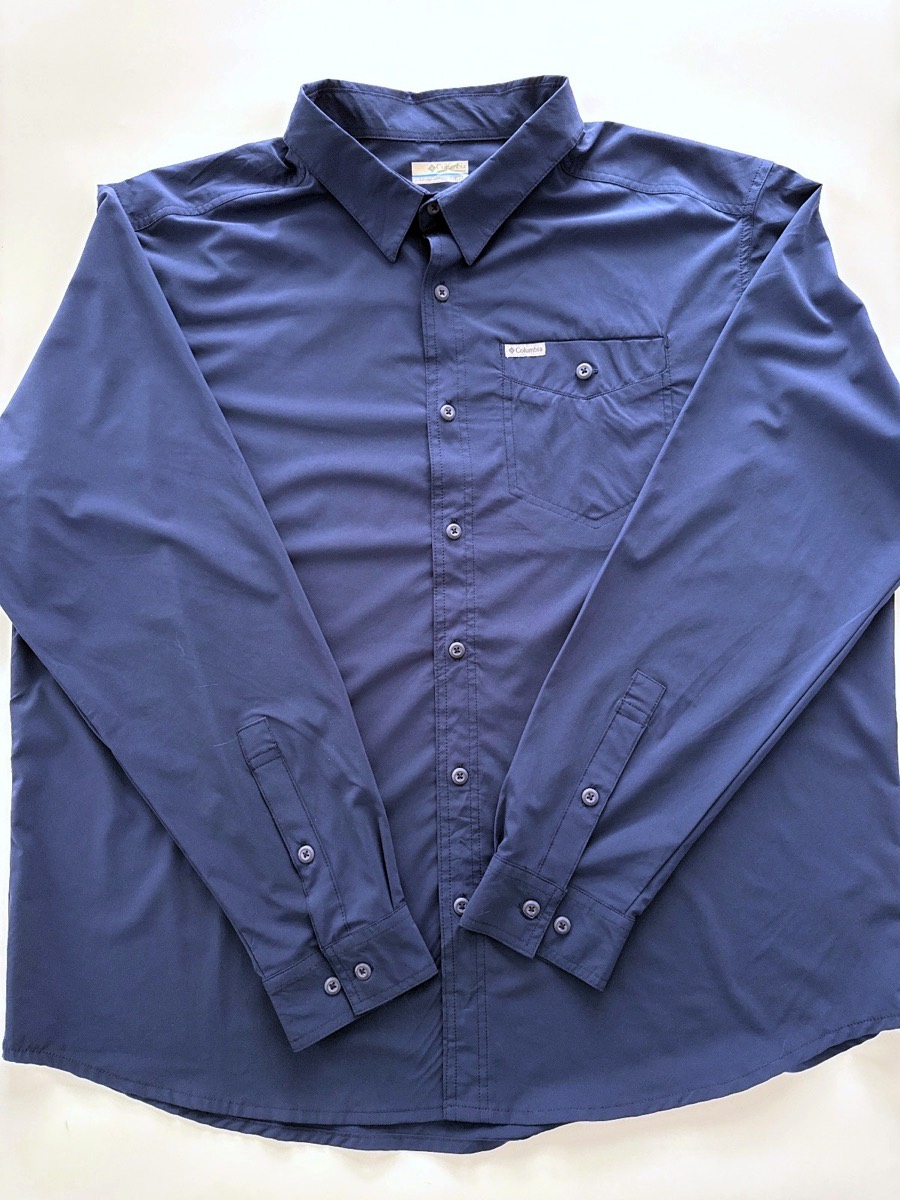 Columbia Men's Fir Ridge Navy Long Sleeve Shirt