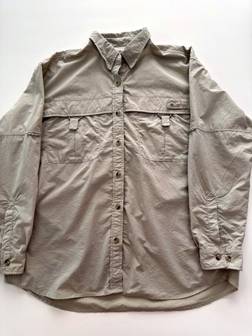 Columbia Men's Beige Long Sleeve Shirt