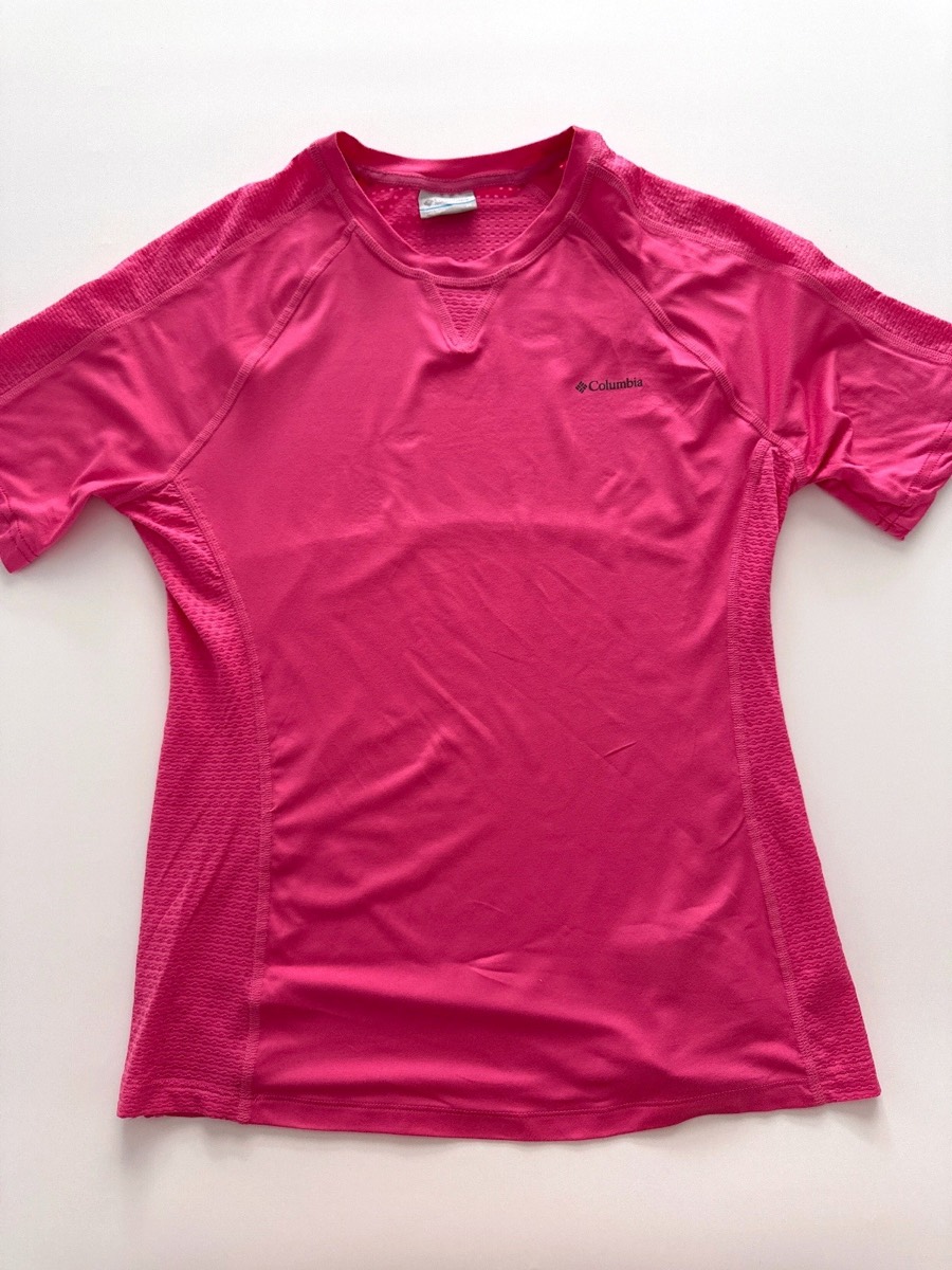 Columbia Women's Maplegate Pink Active Fit Short Sleeve T-Shirt