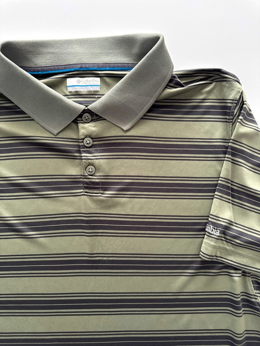 Columbia Men's Olive Short Sleeve Polo Shirt