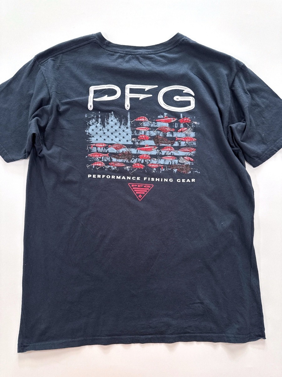Columbia PFG Men's Navy Short Sleeve T-Shirt