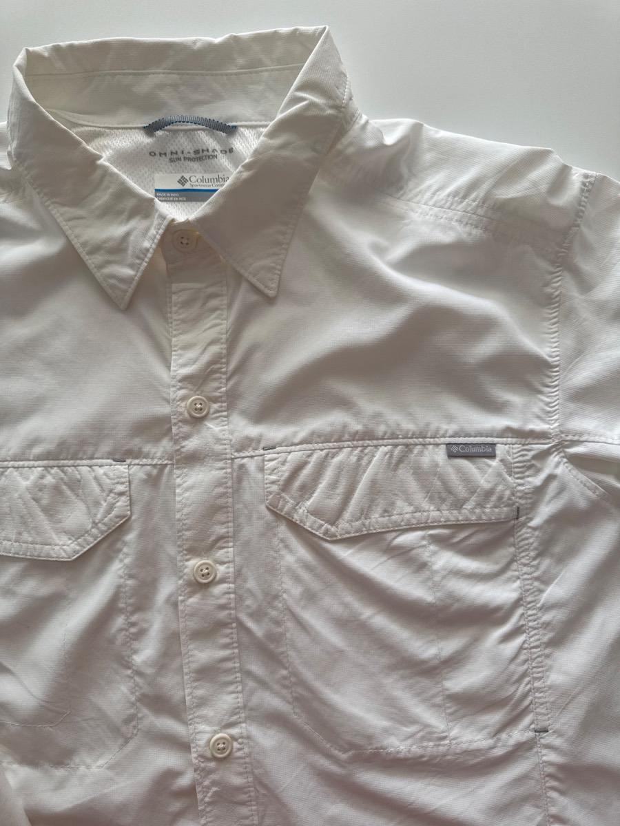 Columbia Men's Silver Ridge White Regular Fit Long Sleeve Shirt