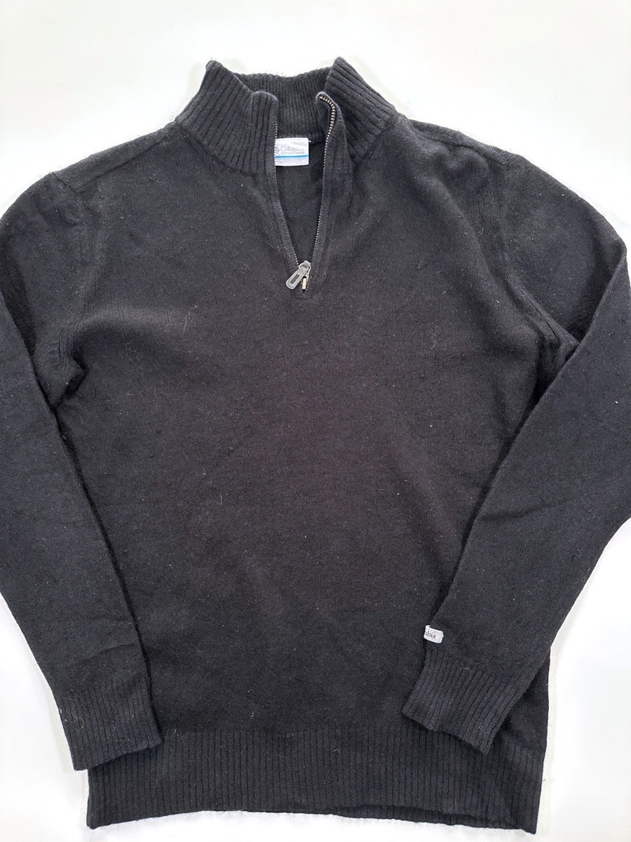 Columbia Men's Black 1/4 Zip Pullover Jumper