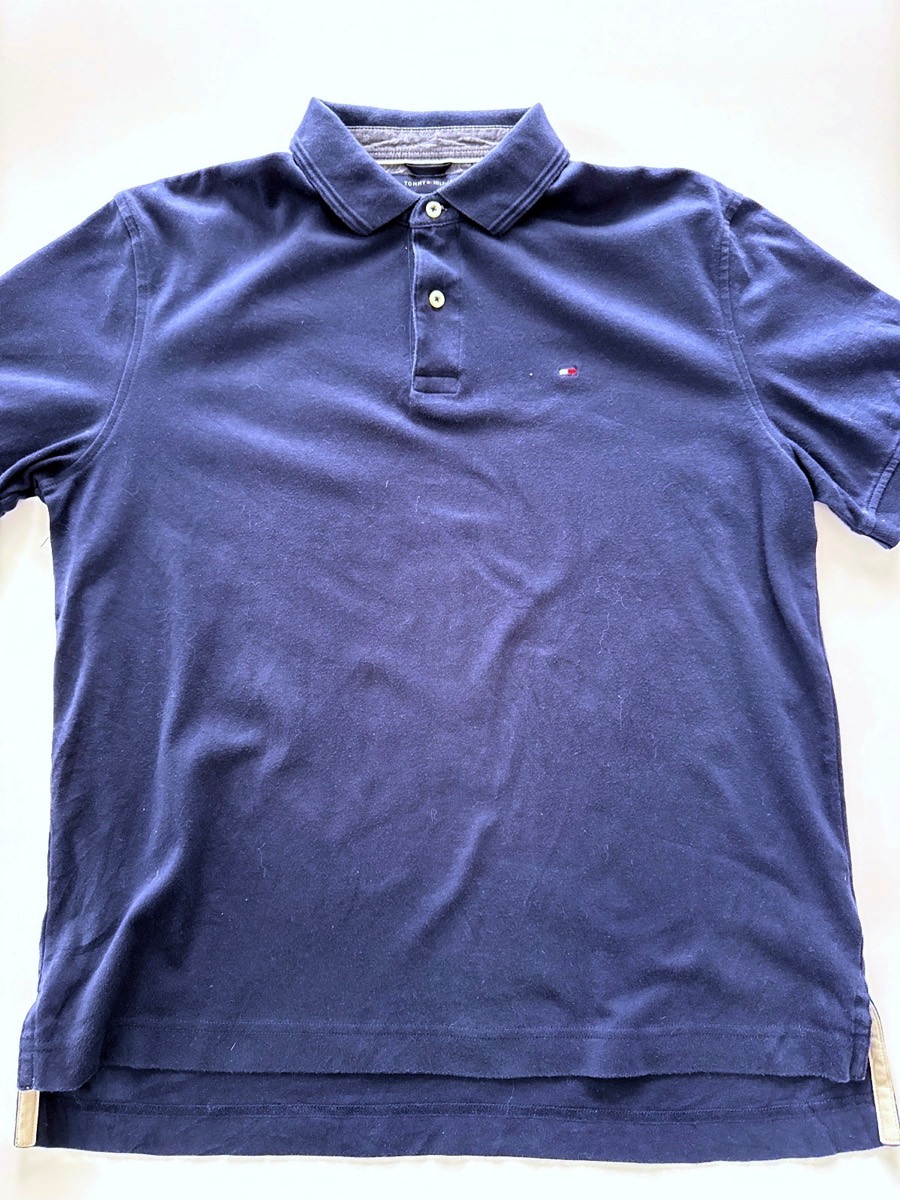 Tommy Hilfiger Men's Navy Regular Fit Short Sleeve Polo Shirt
