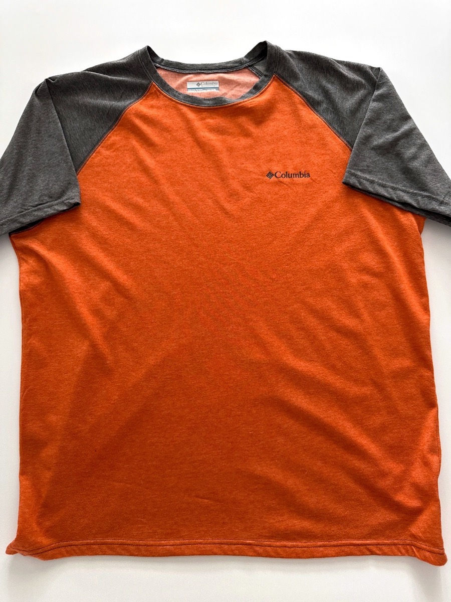 Columbia Men's Thistletown Park Raglan Orange Short Sleeve T-Shirt
