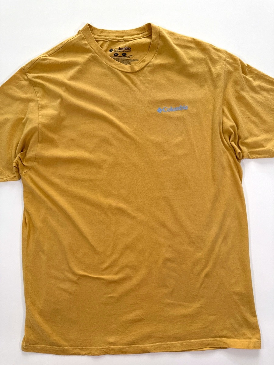 Columbia Men's Yellow California Print Short Sleeve T-Shirt