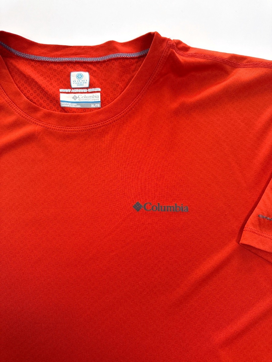 Columbia Men's Zero Rules Orange Short Sleeve T-Shirt