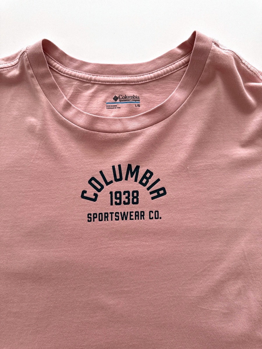 Columbia Women's North Cascades Pink Relaxed Fit T-Shirt