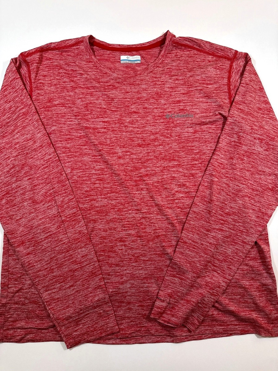 Columbia Men's Red Long Sleeve T-Shirt