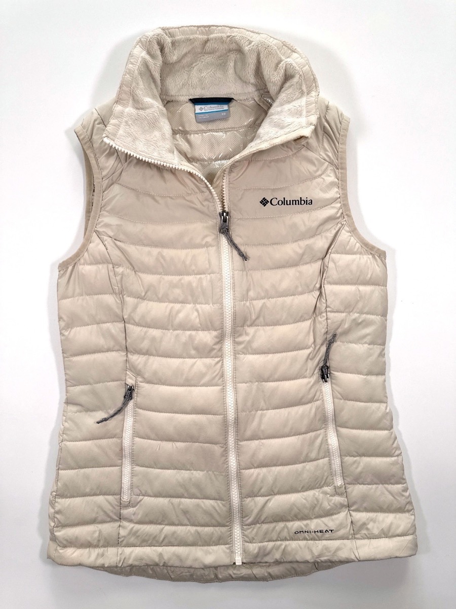 Columbia Women's White Out Puffer Cream Vest