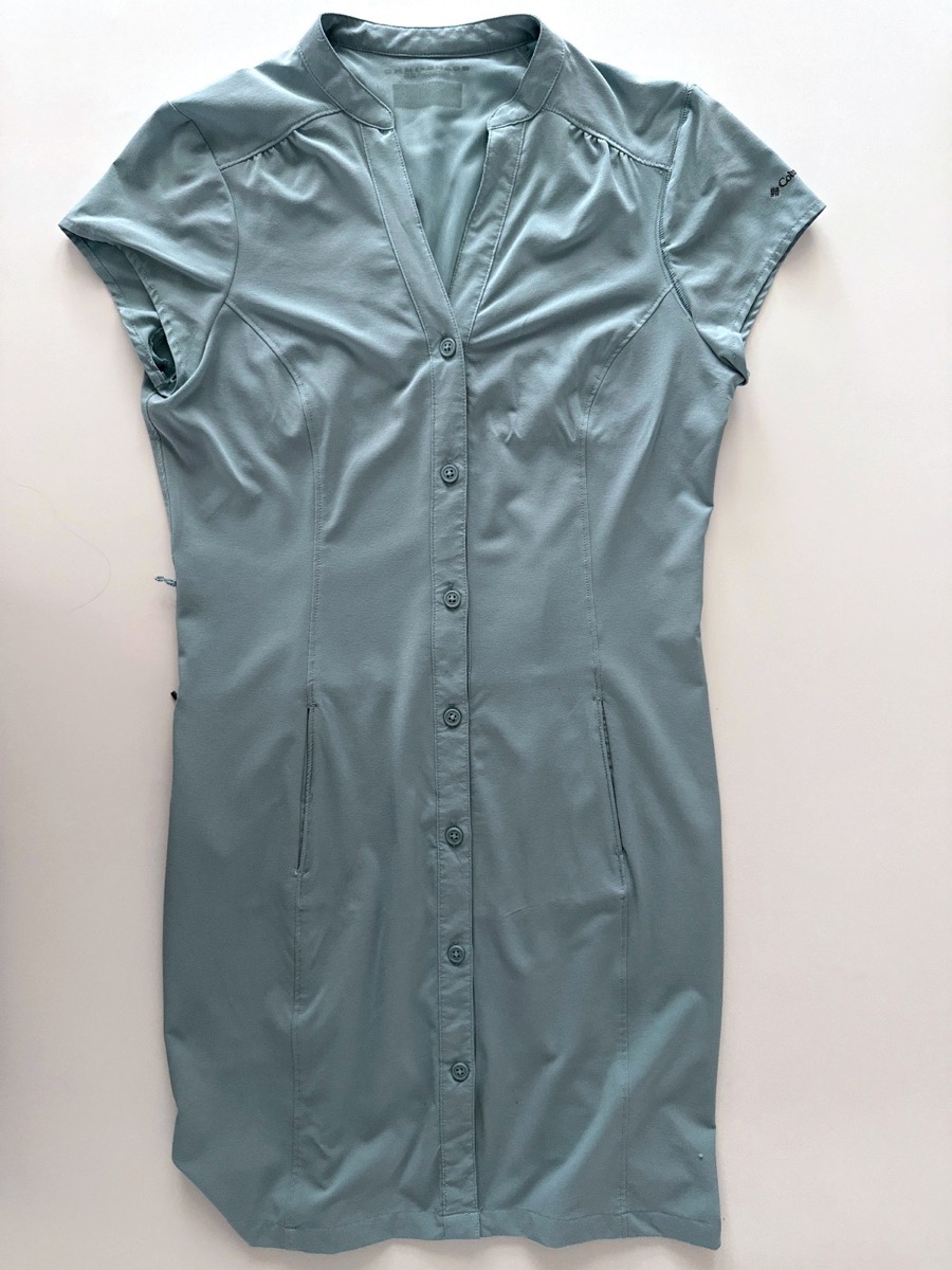 Columbia Women's Saturday Trail II Dress Turquoise Short Sleeve Dress
