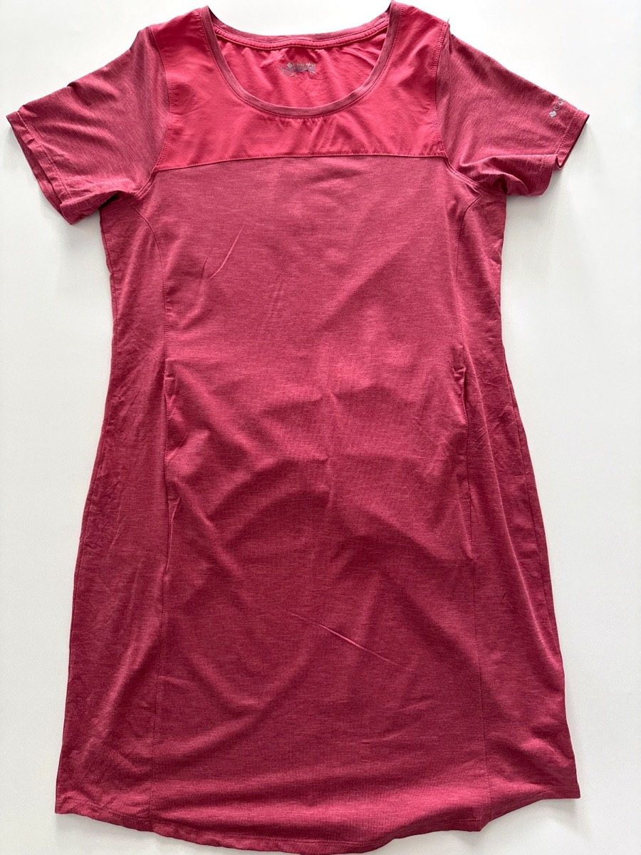 Columbia Women's Colourblock Active Pink Short Sleeve Dress