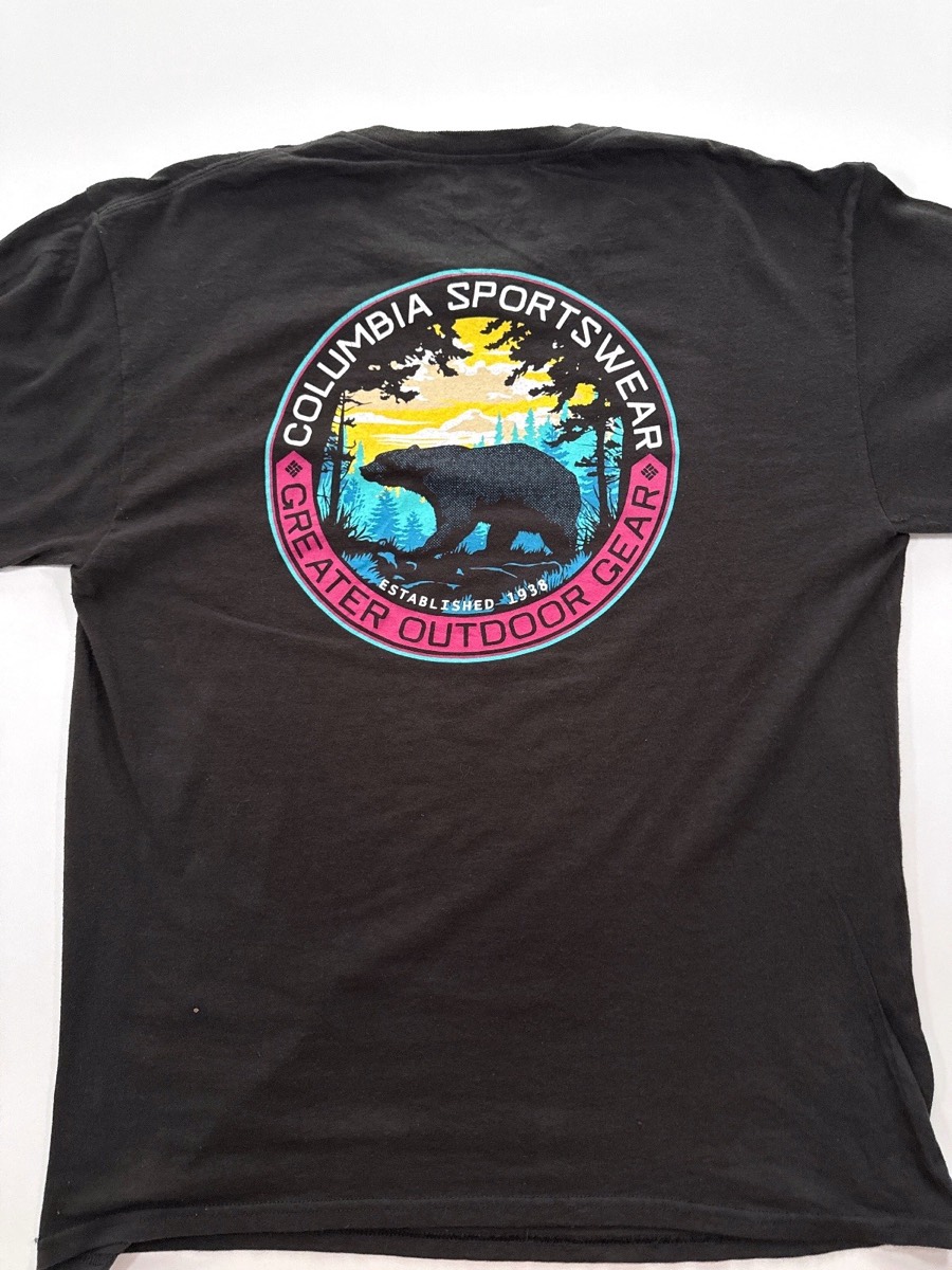 Columbia Men's Black Long Sleeve T-Shirt