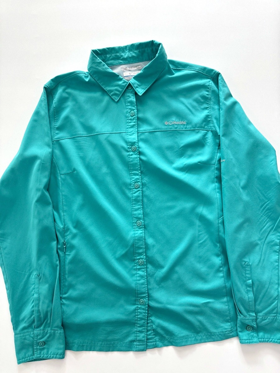 Columbia Women's Silver Ridge Turquoise Long Sleeve Shirt