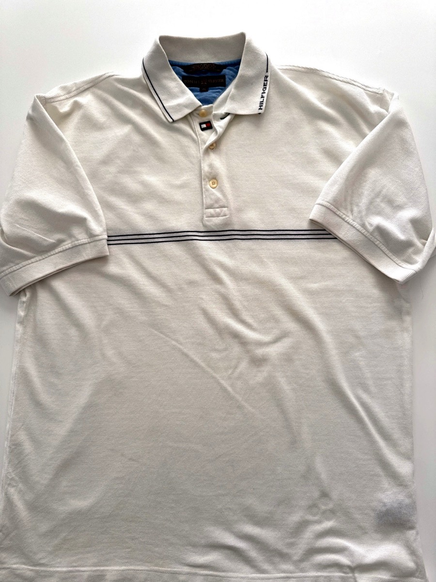 Tommy Hilfiger Men's Golf White Short Sleeve Polo Shirt
