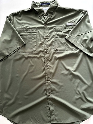 Columbia PFG Men's Olive Short Sleeve Shirt