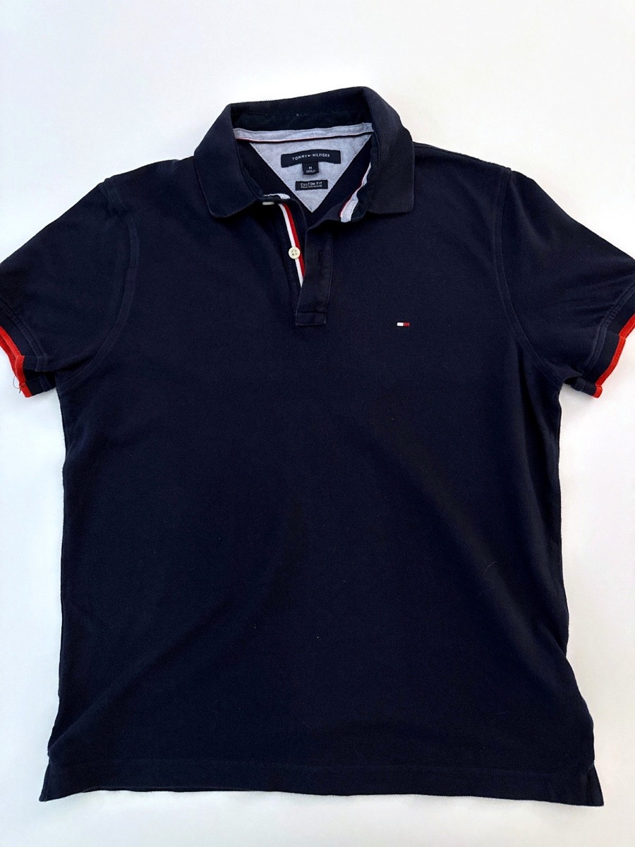 Tommy Hilfiger Men's Navy Custom Fit Polo Shirt