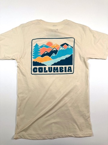 Columbia Men's Cream Short Sleeve T-Shirt