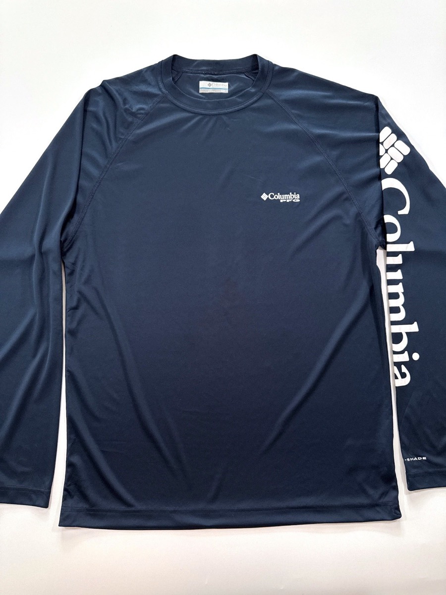 Columbia PFG Men's Terminal Tackle Navy Long Sleeve T-Shirt